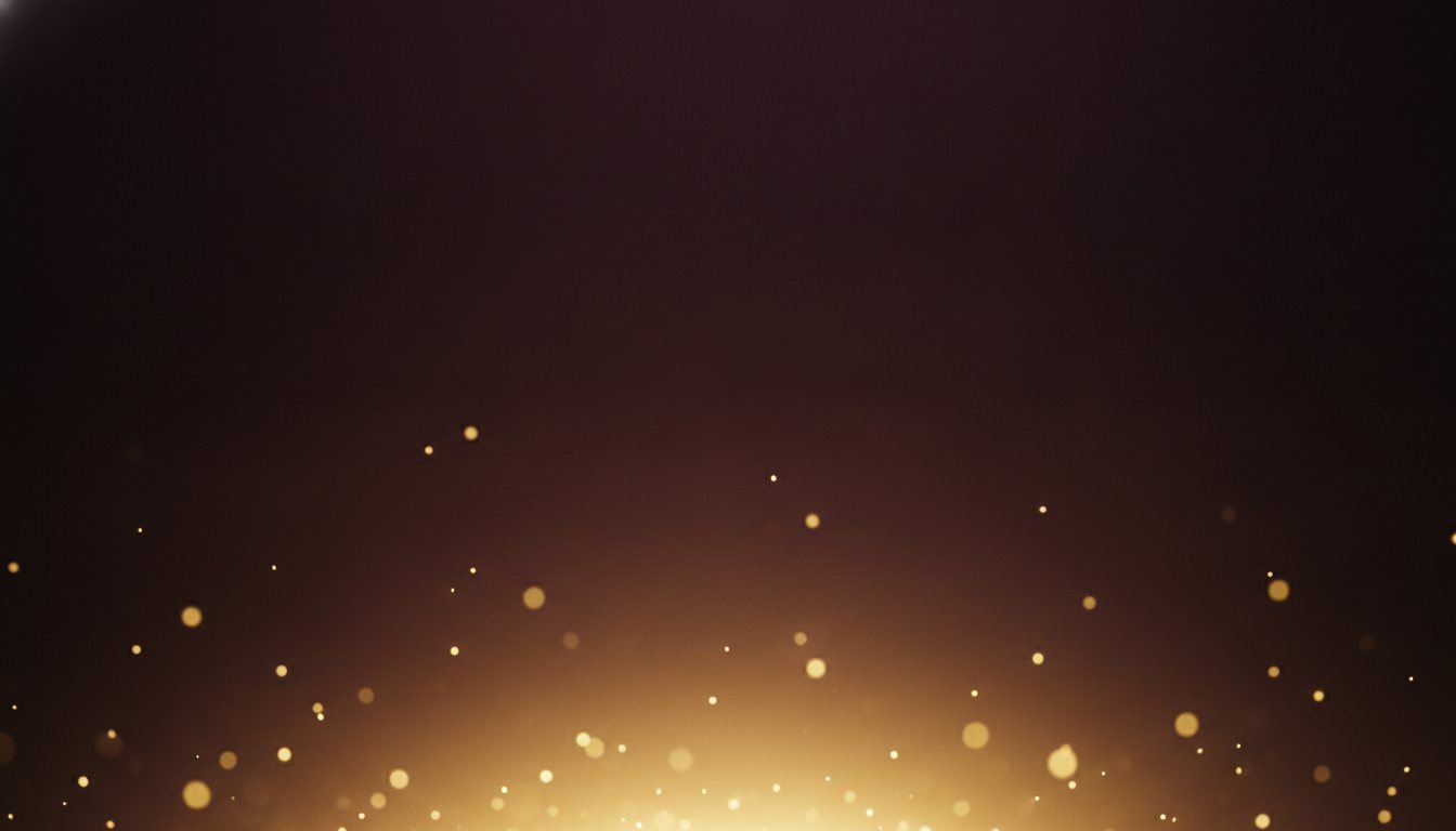 A warm golden glow rising through deep plum